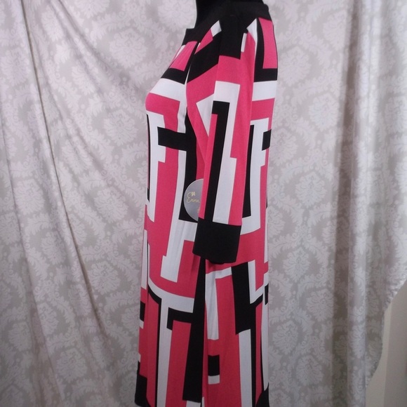 Brand New Emma&Michele Retro Color Block Dress M - Picture 8 of 8